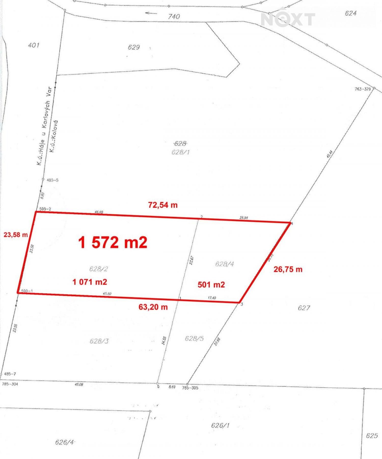 Prodej pozemek pro bydlení - Háje, Kolová, 1 572 m²