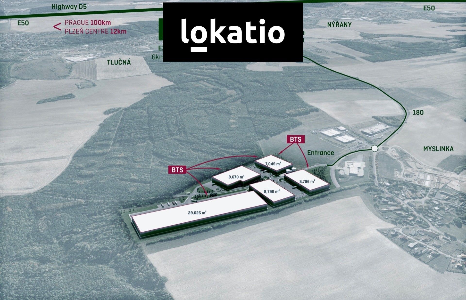 Pronájem sklad - Myslinka, 29 625 m²