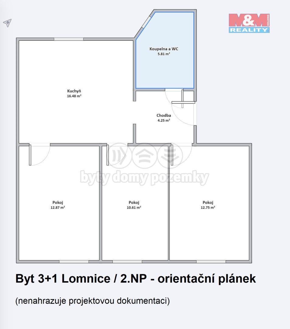 Prodej byt 3+1 - Tišnovská, Lomnice, 63 m²