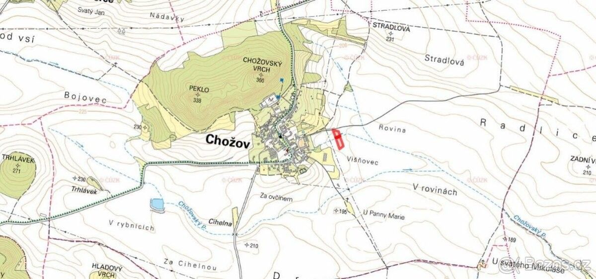 Prodej zemědělský pozemek - Chožov, 439 22, 5 880 m²