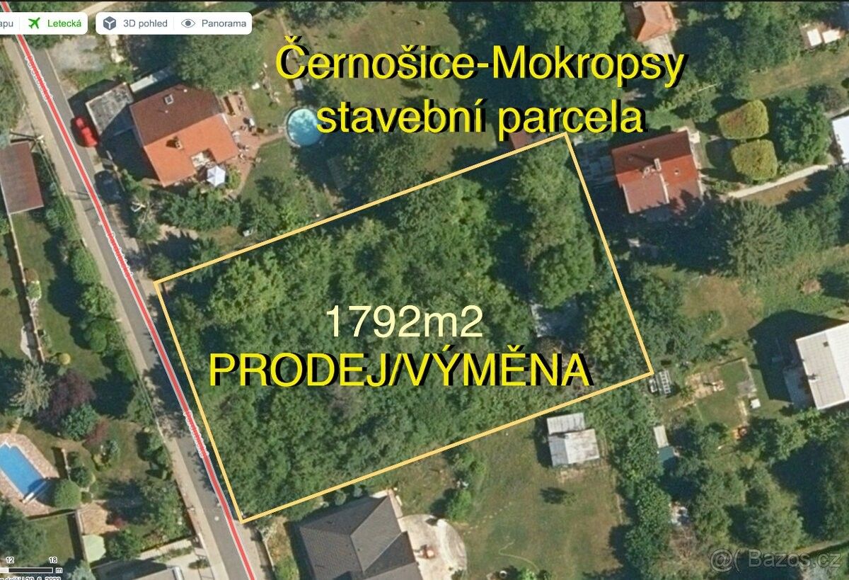 Pozemky pro bydlení, Černošice, 252 28, 1 792 m²