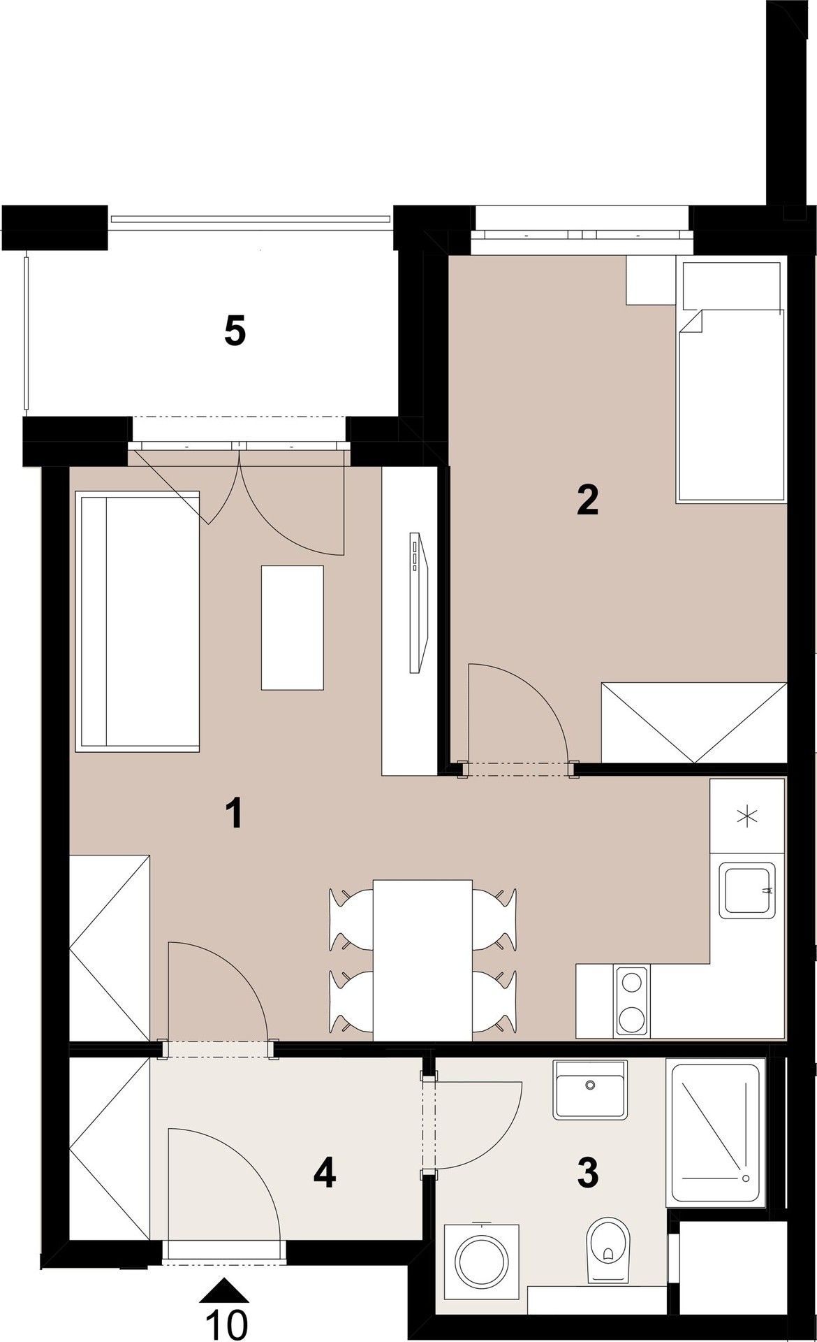 Prodej byt 2+kk - Poděbradská, Praha, 40 m²