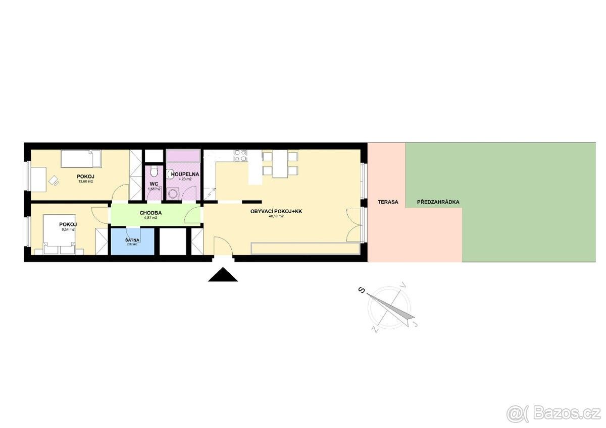 Prodej byt 3+kk - Praha, 156 00, 75 m²