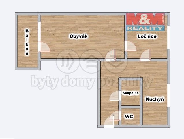 Prodej byt 2+1 - Opavská, Ostrava, 53 m²