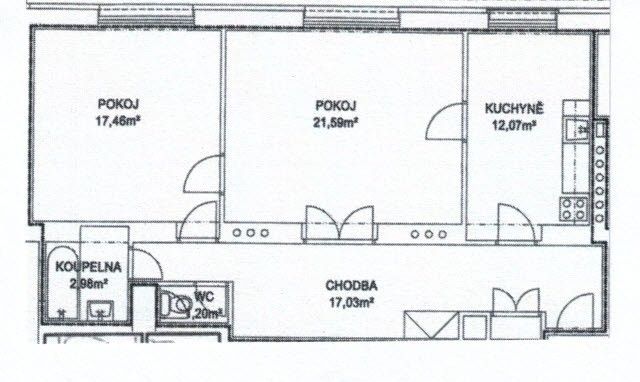 2+1, Brno, 602 00, 74 m²