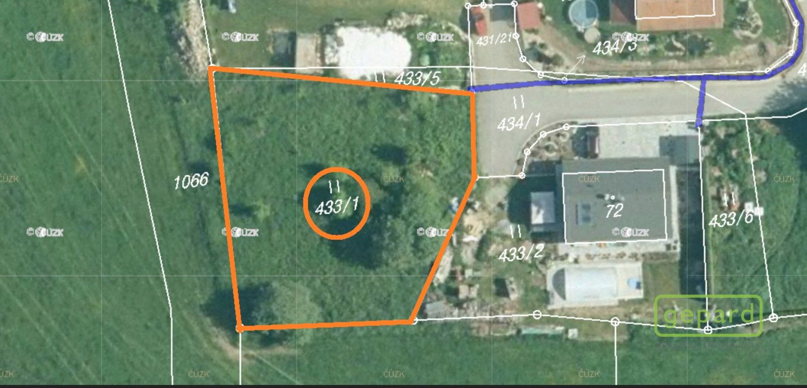 Pozemky pro bydlení, Kájov, 929 m²