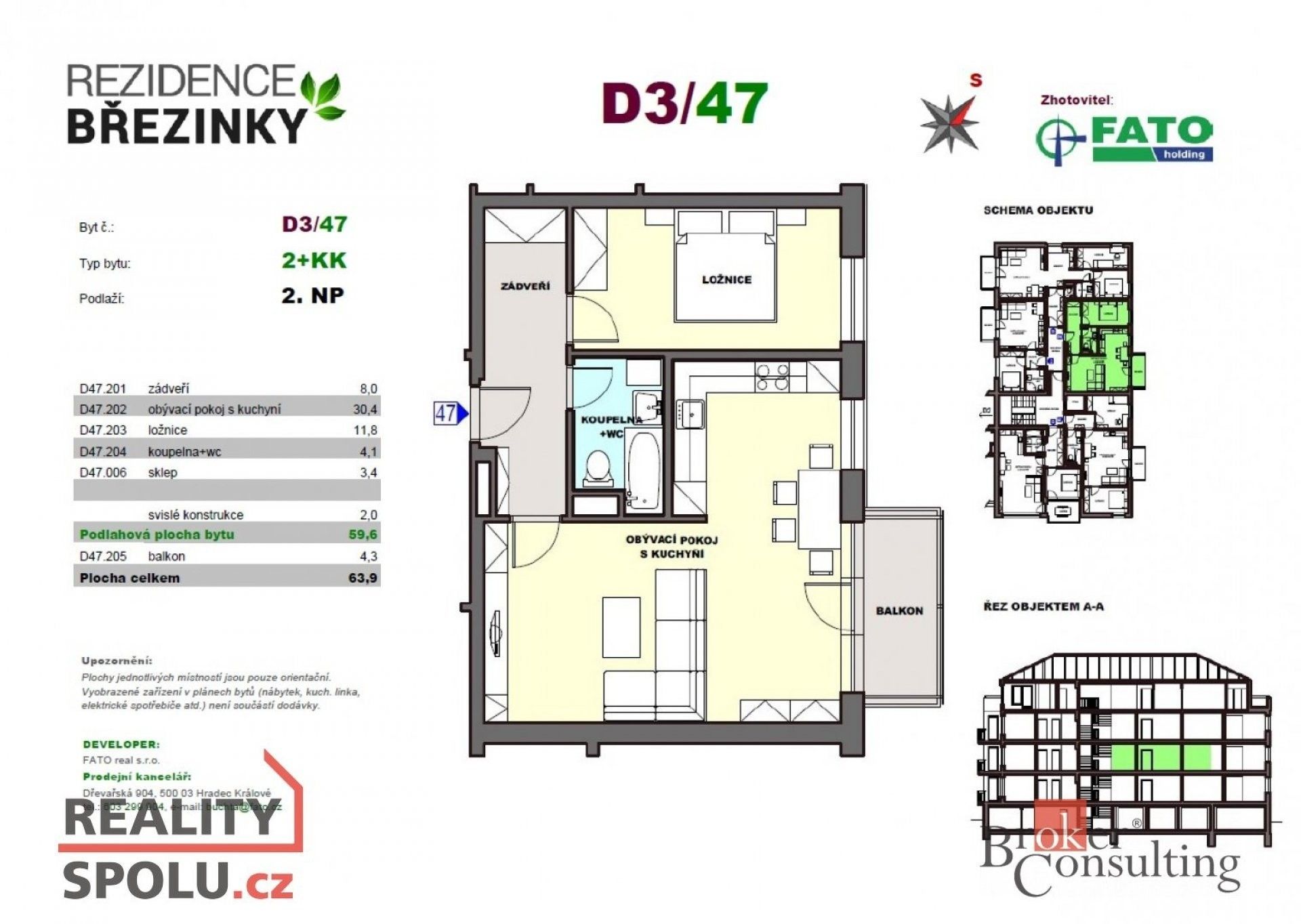 Pronájem byt 2+kk - Družební, Nové Město nad Metují, 59 m²