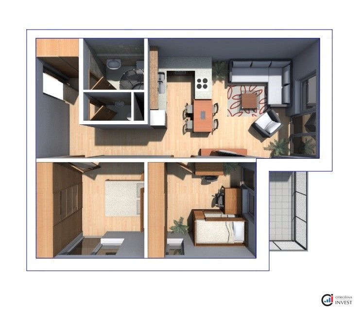 Prodej byt 3+kk - Dašice v Čechách, 533 03, 72 m²