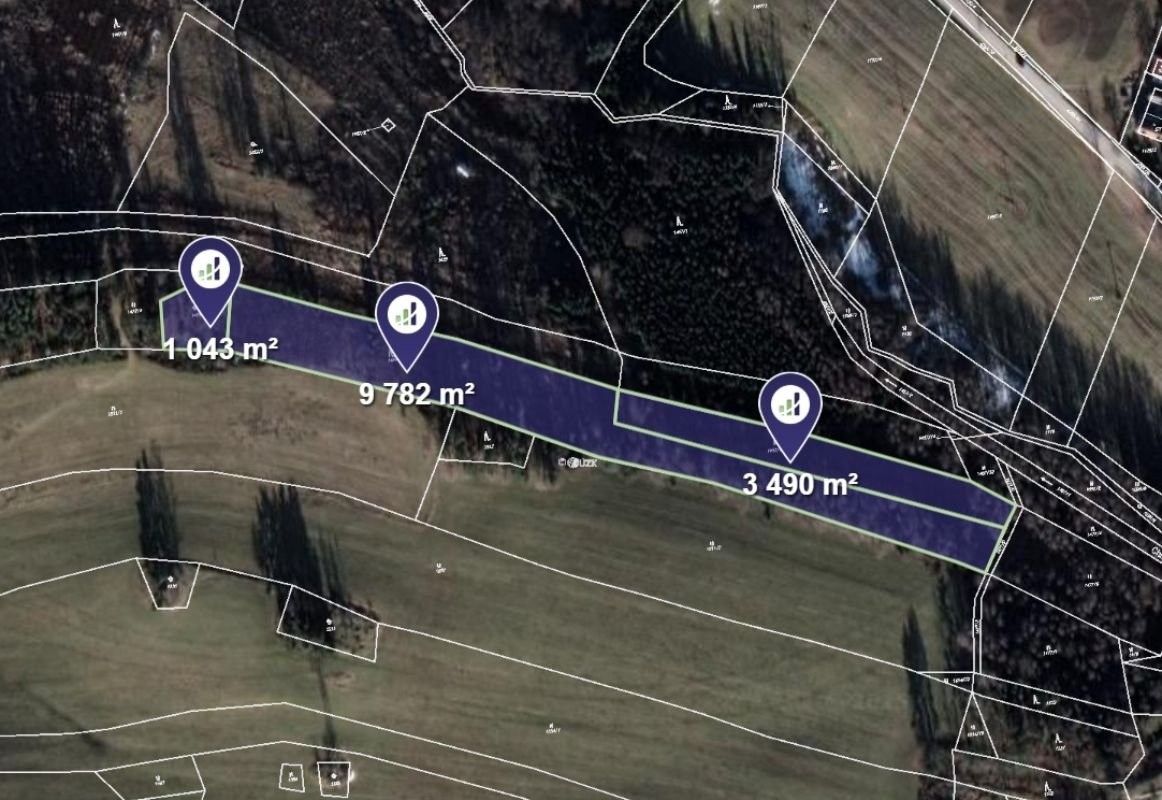 Lesy, Kunžak, 14 315 m²