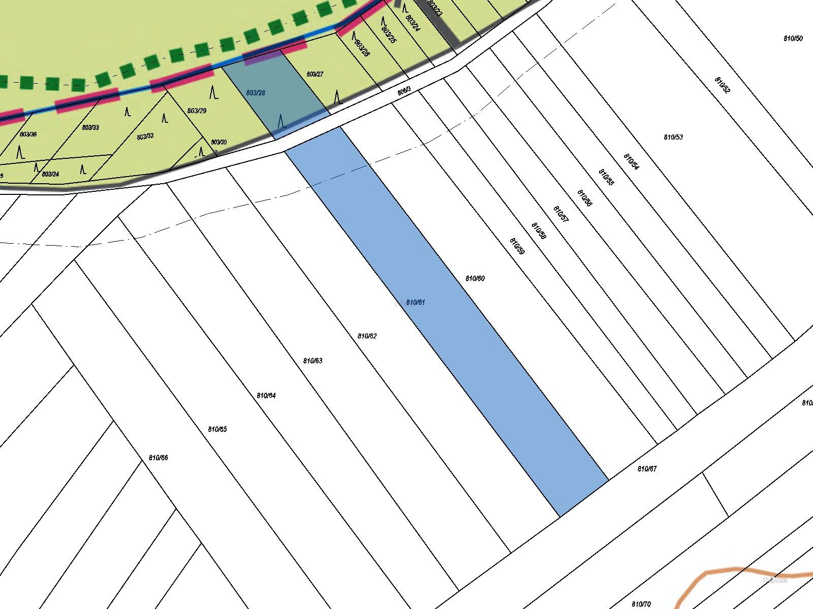 Prodej zemědělský pozemek - Přísnotice, 779 m²