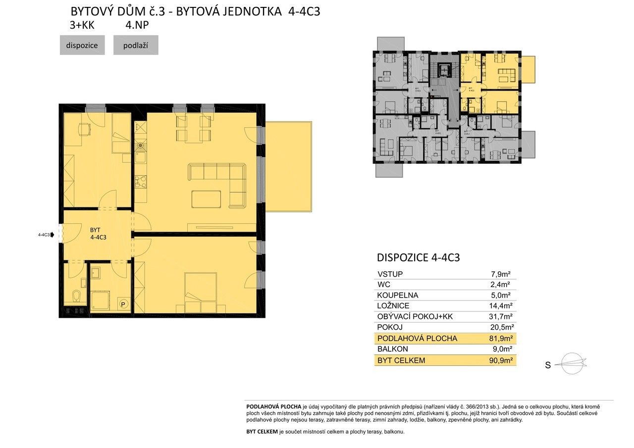 3+kk, Žďár nad Sázavou 8, 82 m²