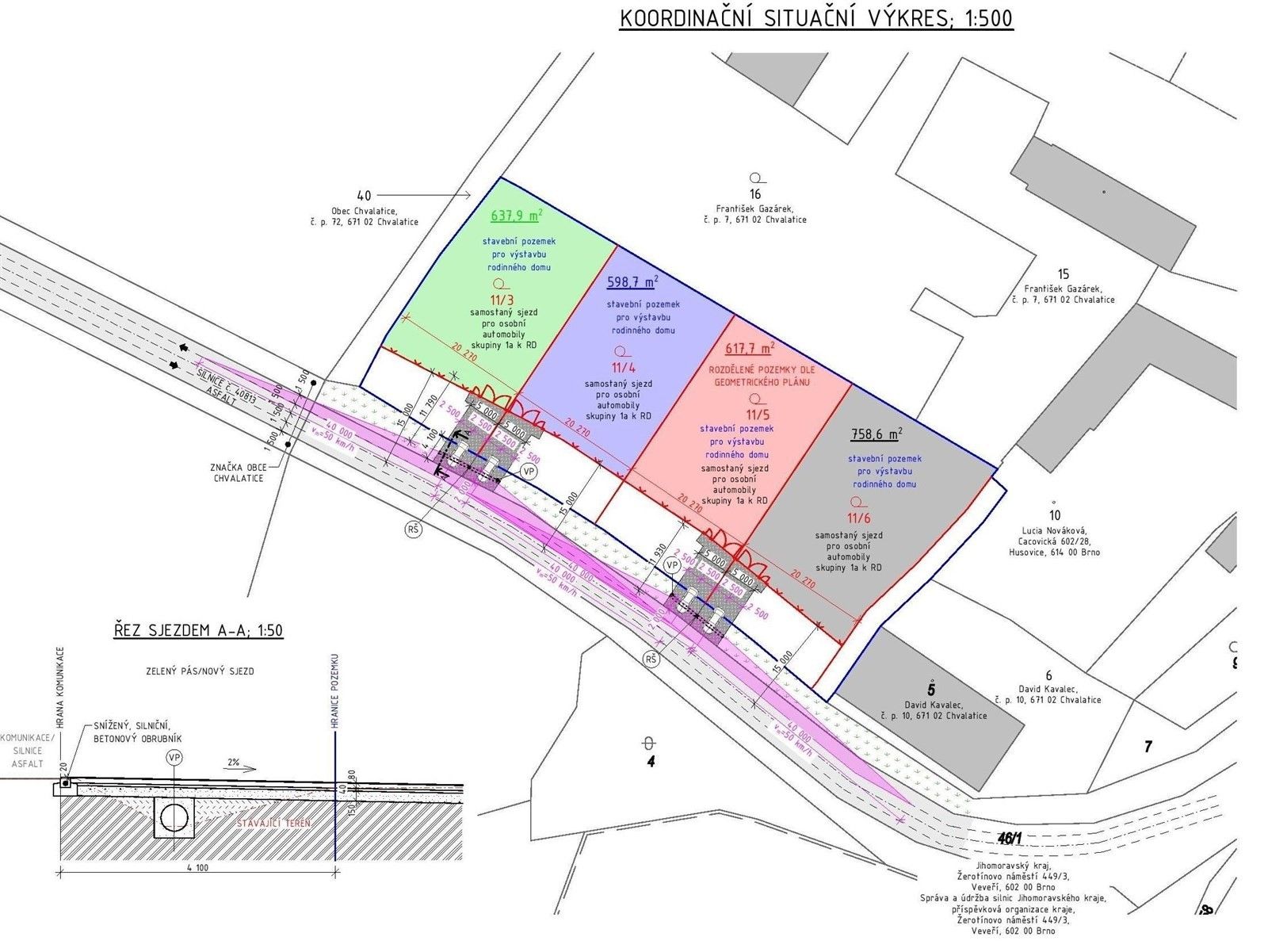 Prodej pozemek pro bydlení - Chvalatice, 2 985 m²