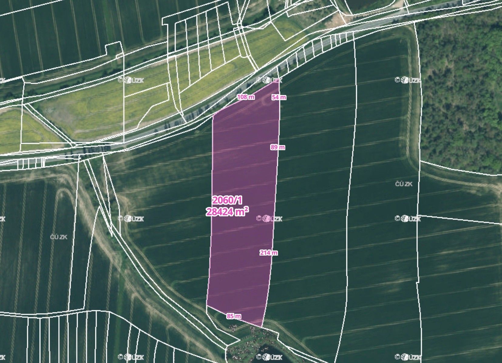 Zemědělské pozemky, Dobřany, 28 424 m²