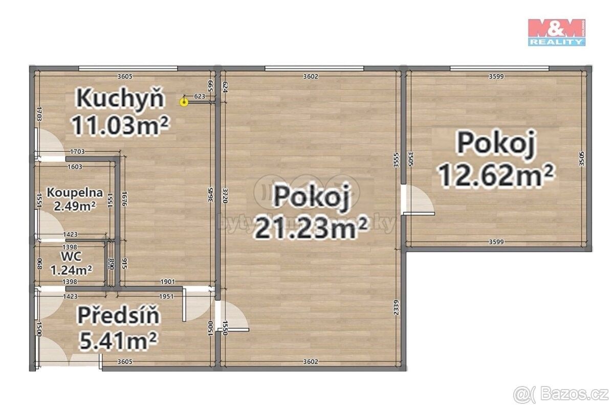 Prodej byt 2+1 - Plzeň, 312 00, 52 m²