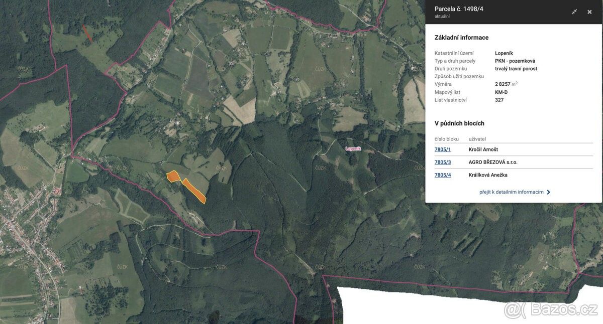 Prodej pozemek - Březová u Uherského Brodu, 687 67, 1 413 m²