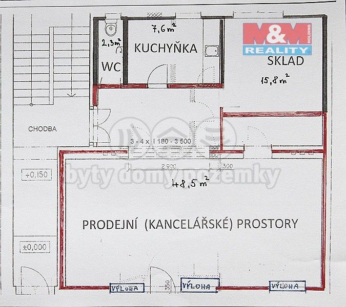 Pronájem obchodní prostory - Nádražní, Žamberk, 74 m²