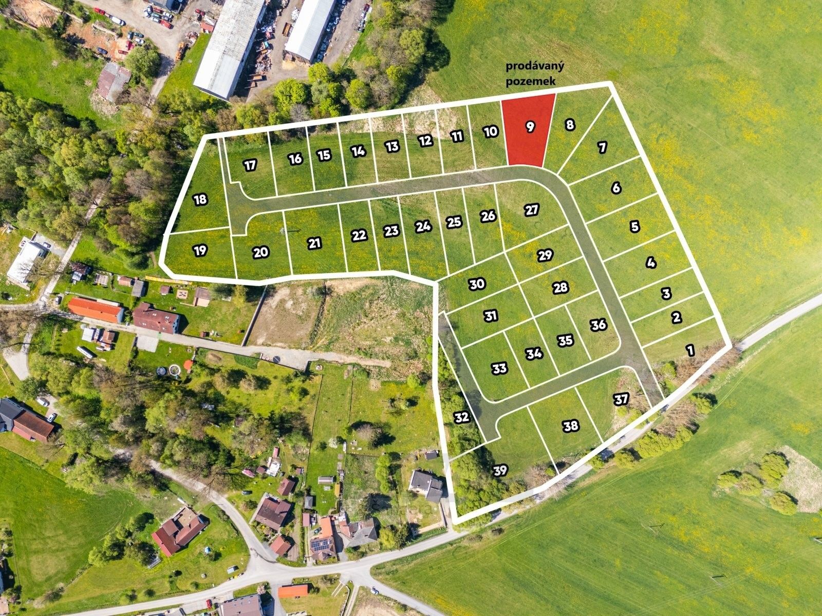 Pozemky pro bydlení, Mostky, Kaplice, 917 m²