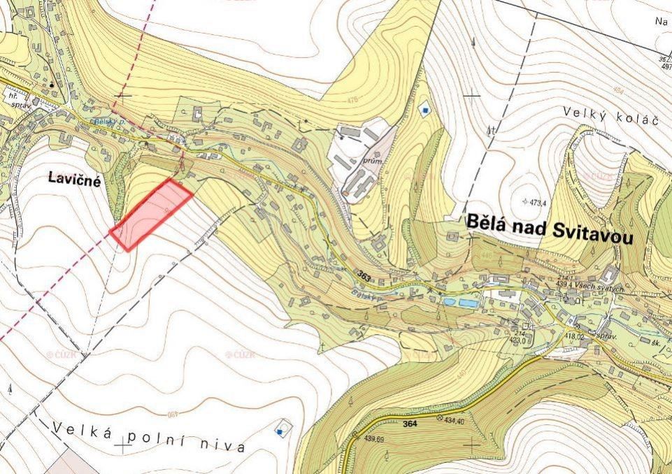 Prodej zemědělský pozemek - Bělá nad Svitavou, 569 05