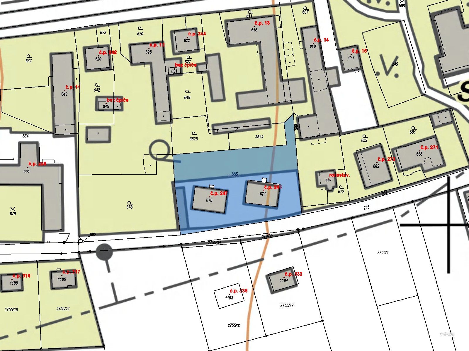 Prodej zahrada - Paseka, 2 278 m²