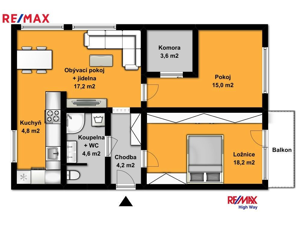 Pronájem byt 3+kk - Jateční, Kolín, 75 m²