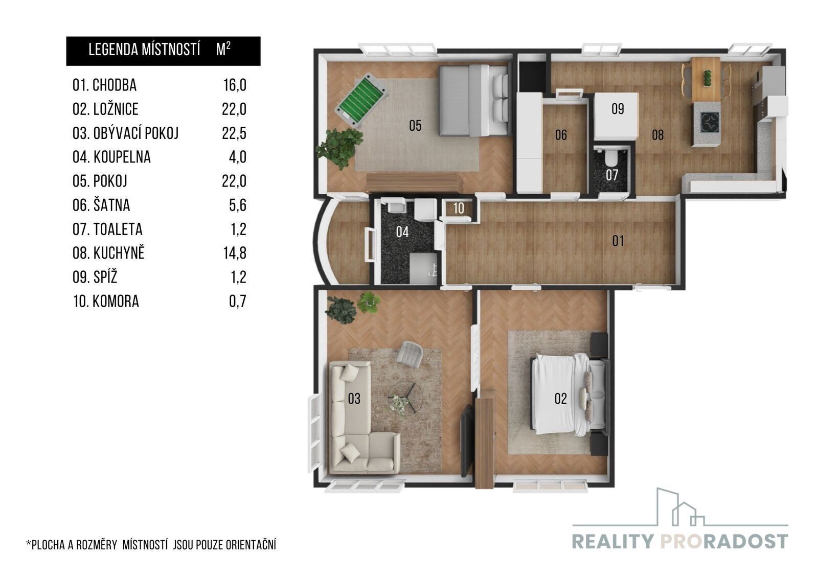 Prodej byt 4+1 - Brněnská, Vyškov, 113 m²