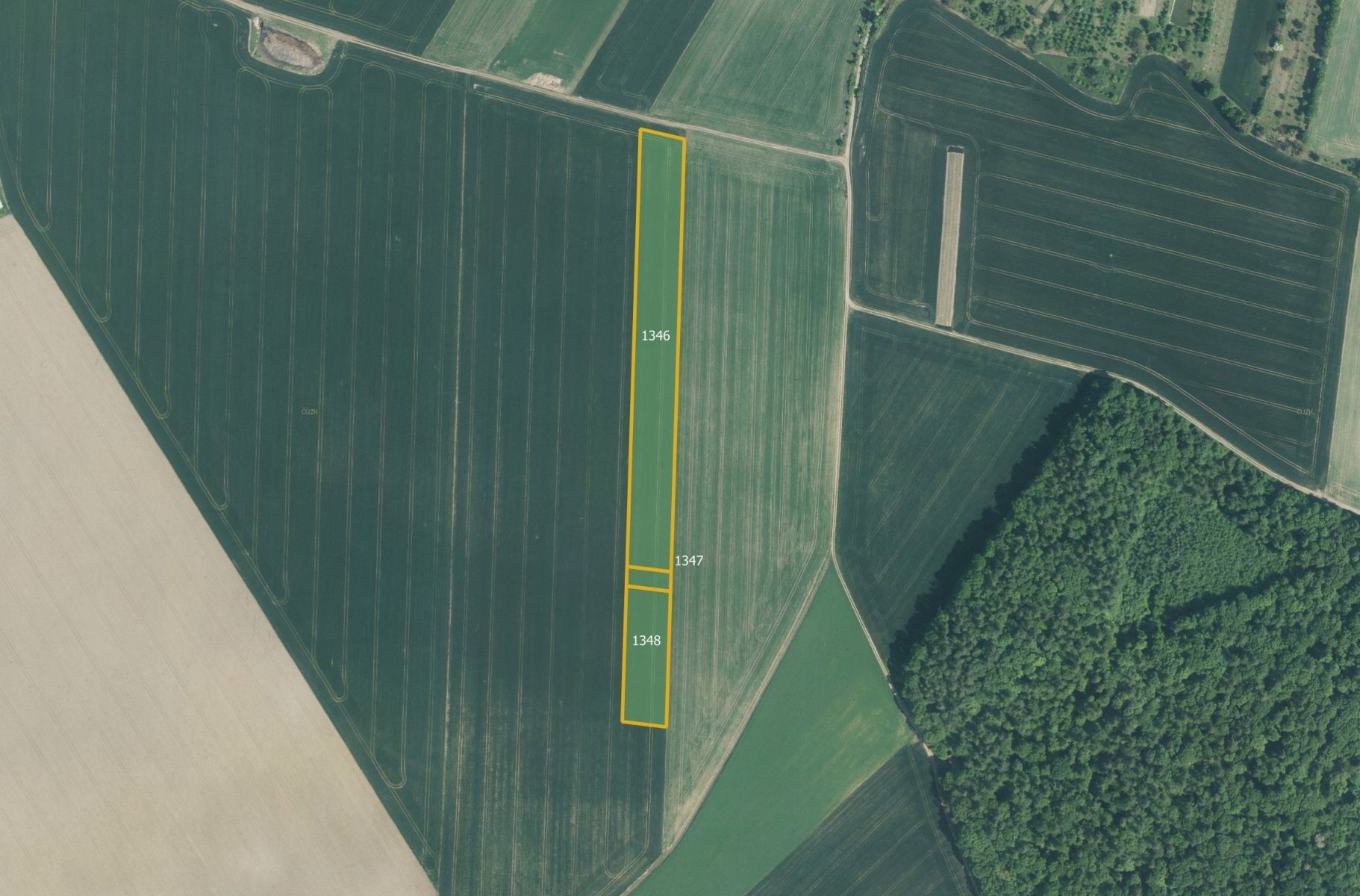 Zemědělské pozemky, Tetětice, Počenice-Tetětice