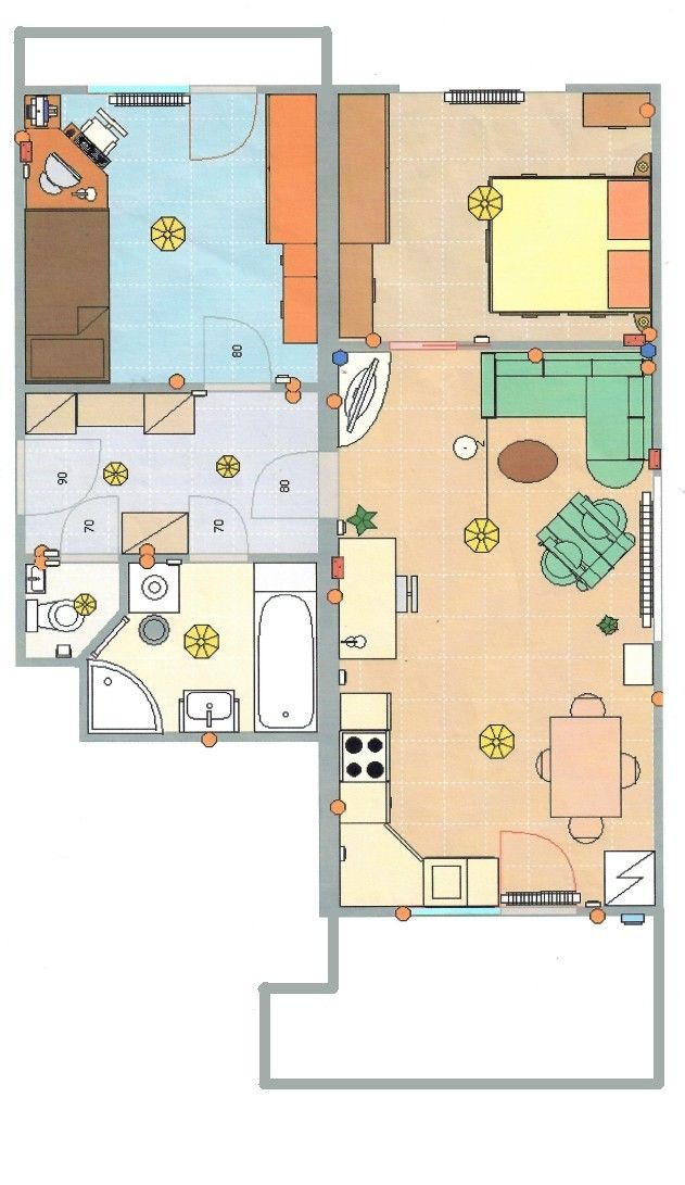 3+kk, V javorech, Praha, 78 m²