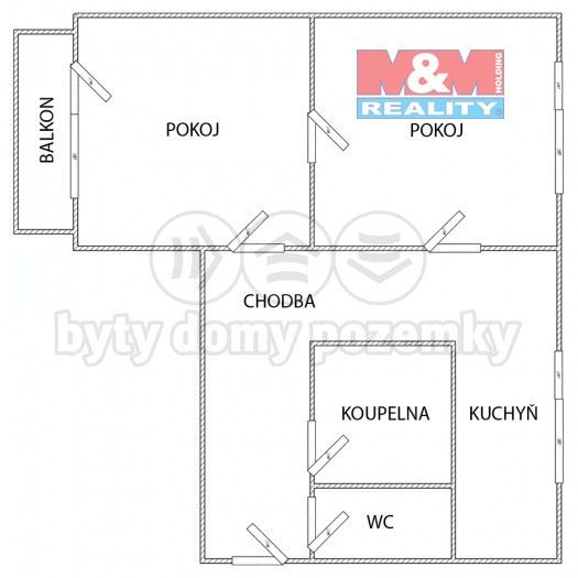 Pronájem byt 2+1 - Struha, Vamberk, 49 m²