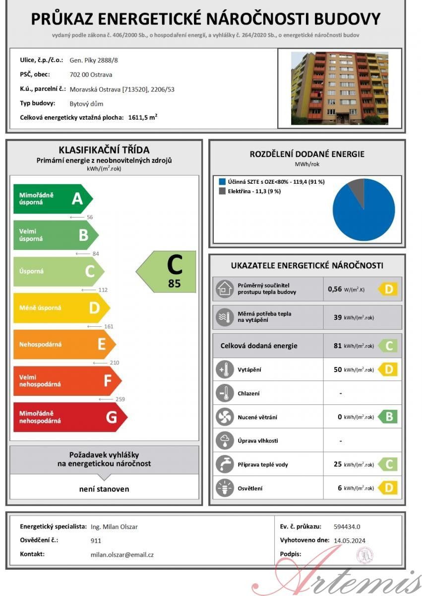 Prodej byt 1+1 - Gen. Píky, Ostrava, 37 m²