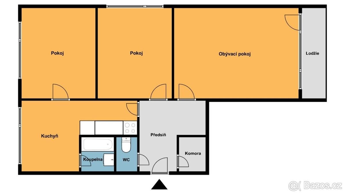 Prodej byt 3+1 - Hrádek nad Nisou, 463 34, 62 m²