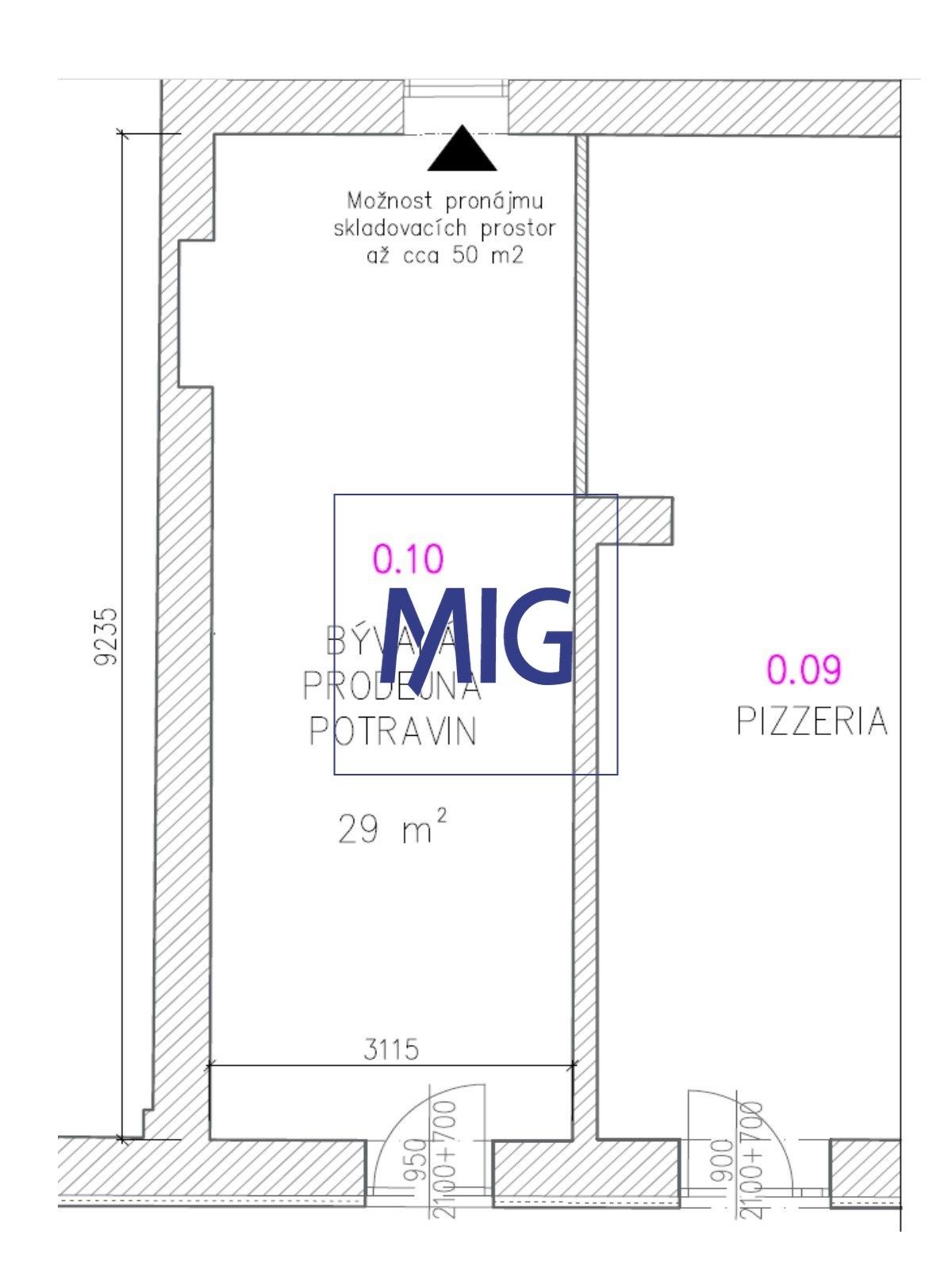 Pronájem obchodní prostory - Syrovice, 29 m²