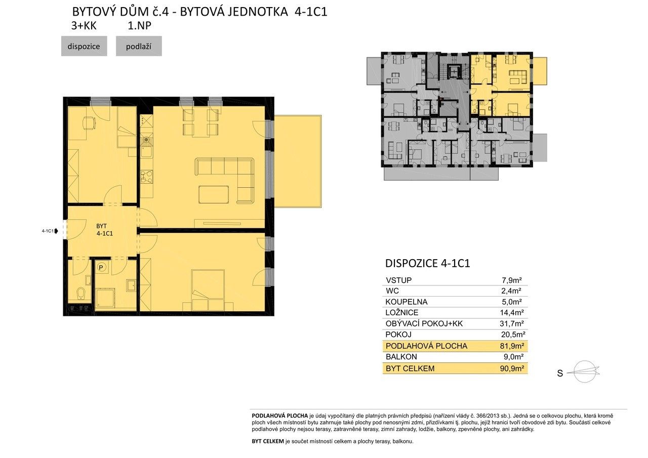 3+kk, Žďár nad Sázavou 8, 82 m²