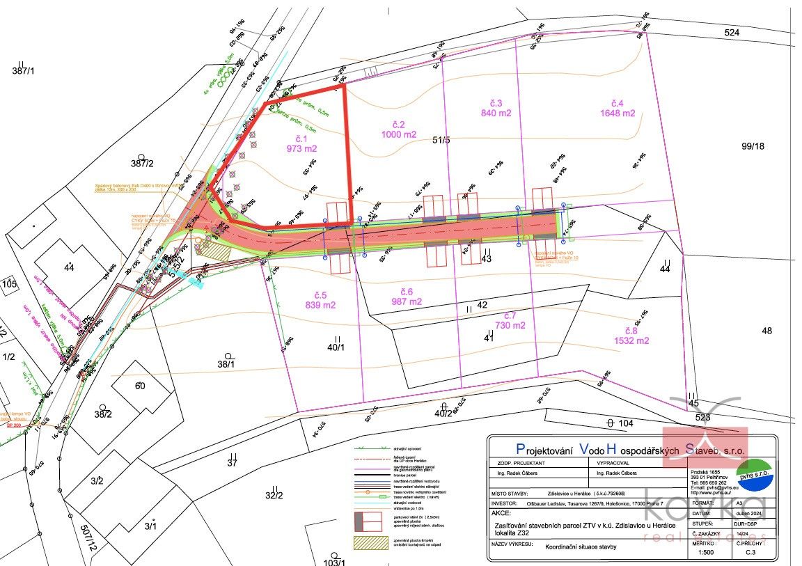 Pozemky pro bydlení, Zdislavice, Herálec, 973 m²