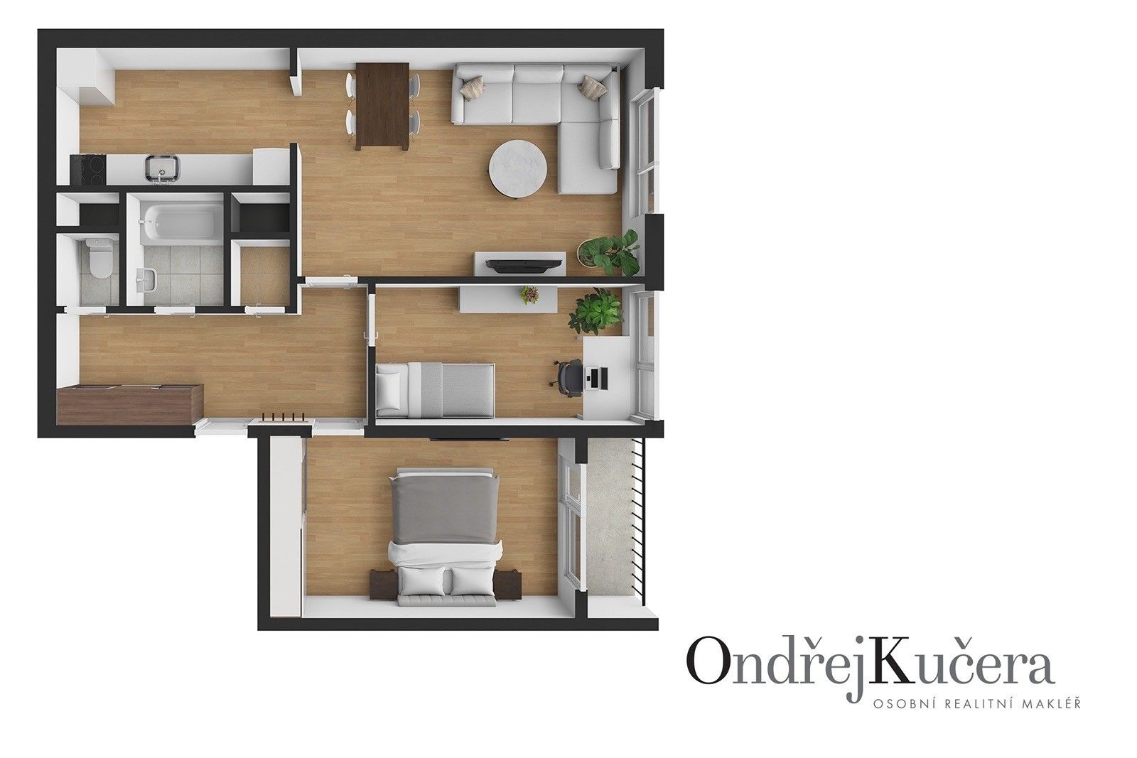 Prodej byt 3+kk - Metodějova, Praha, 65 m²