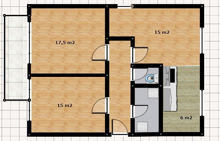 Prodej byt 3+kk - 9. května, Chlumec nad Cidlinou, 67 m²