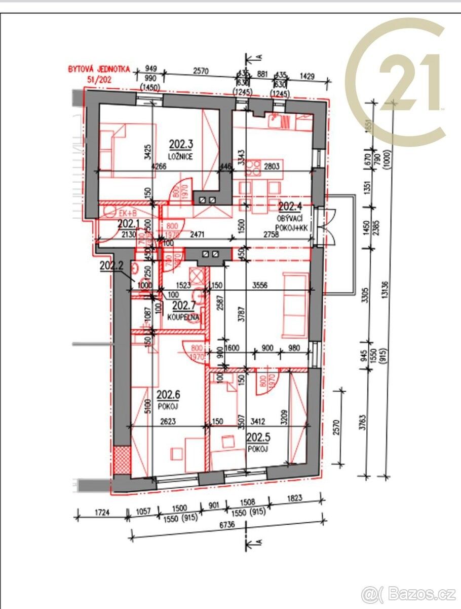 Prodej byt 4+kk - Jenišovice u Jablonce nad Nisou, 468 33, 85 m²