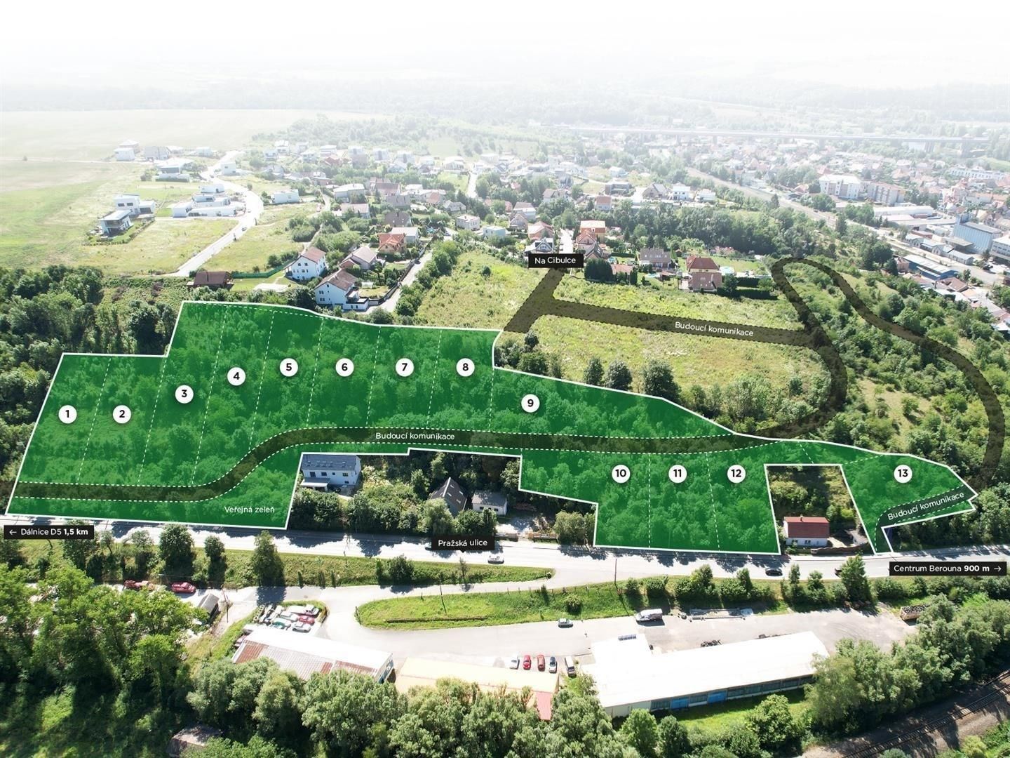 Pozemky pro bydlení, -Závodí, Beroun, 15 999 m²