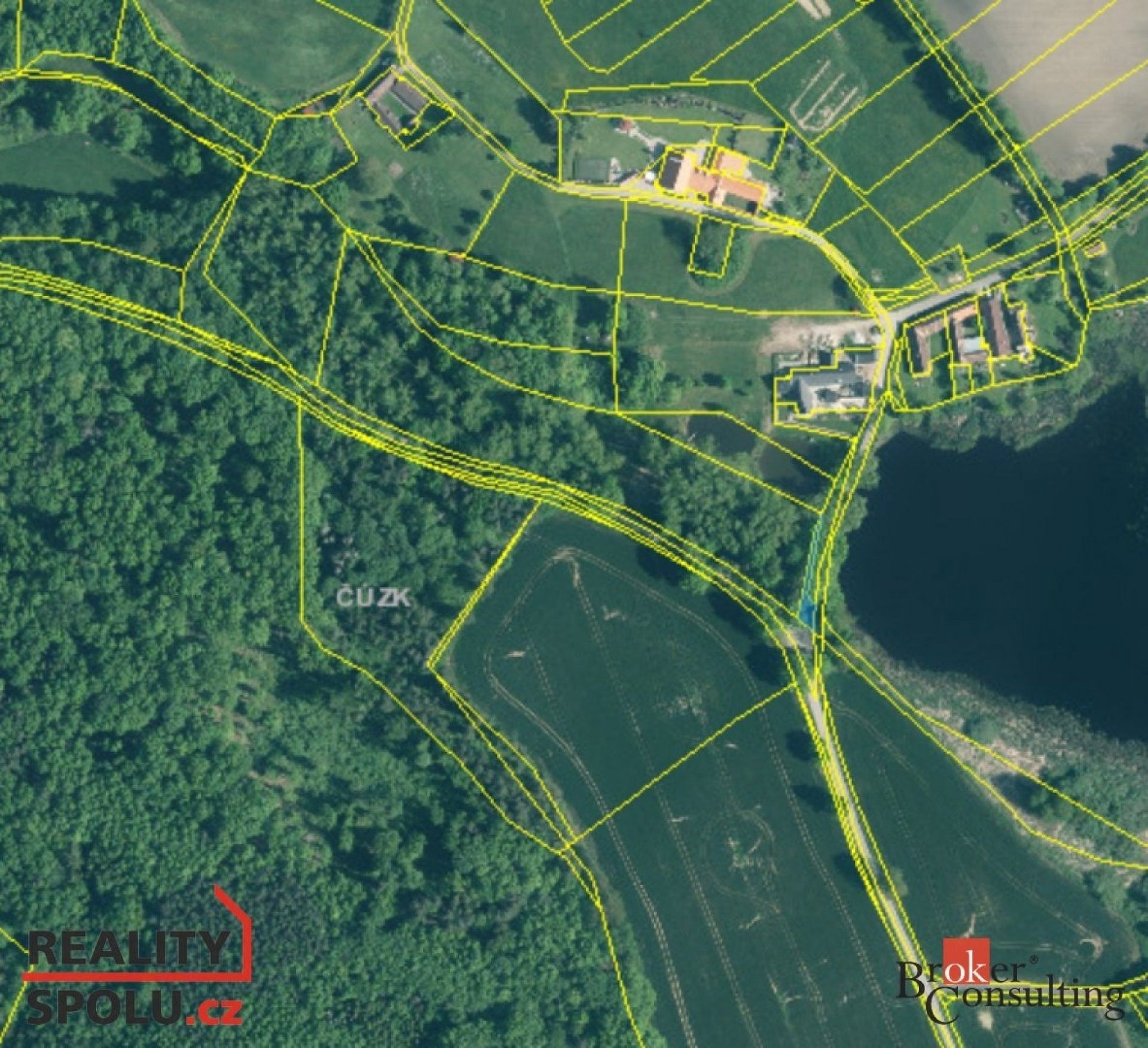 Prodej les - Nová Ves u Protivína, Žďár, 36 567 m²