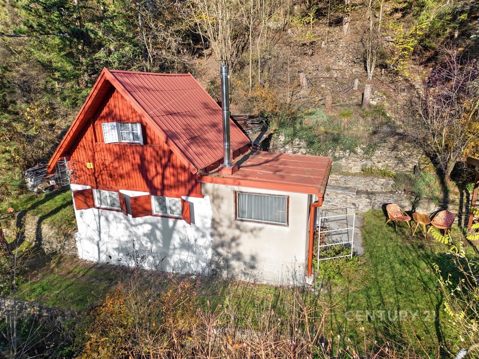 Chaty, Nad řekou, Petrov, 27 m²