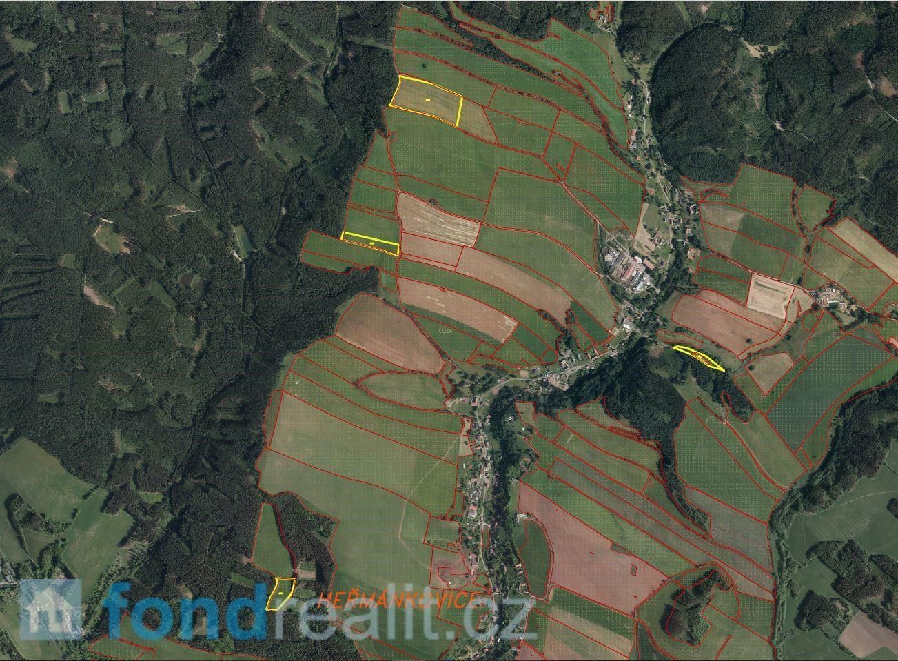 Prodej zemědělský pozemek - Heřmánkovice, 77 642 m²
