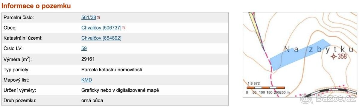 Prodej pozemek - Chvalčov, 768 72, 29 161 m²