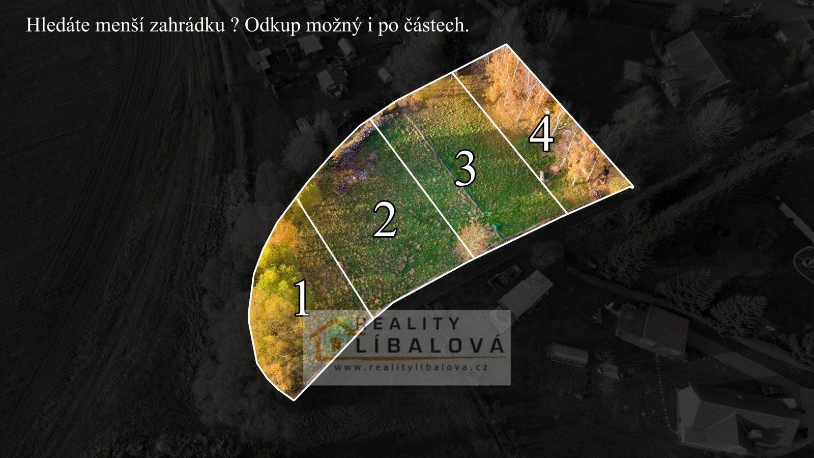 Zahrady, Nádražní, Verneřice, 2 976 m²