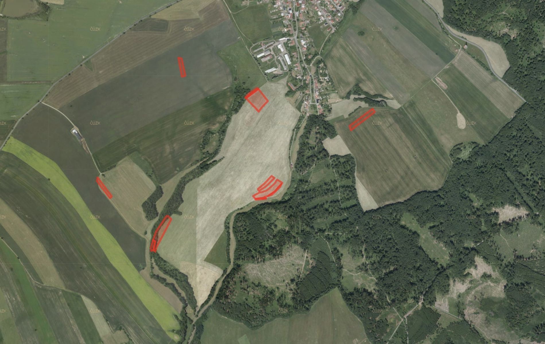 Zemědělské pozemky, Drahany