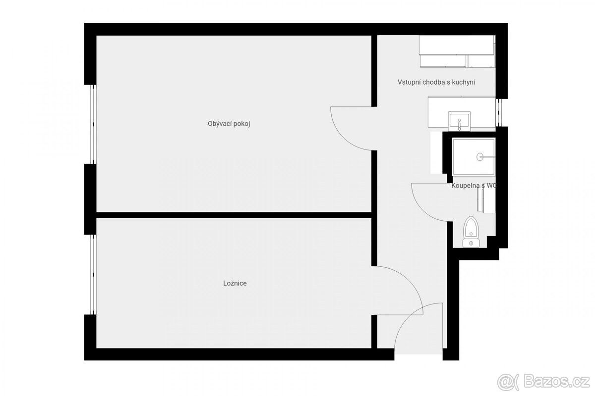 Pronájem byt 2+1 - Náchod, 547 01, 50 m²