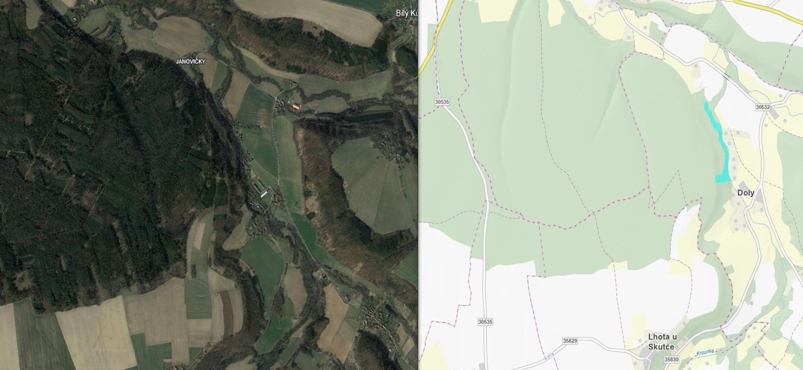 Lesy, Doly, Luže, 26 m²