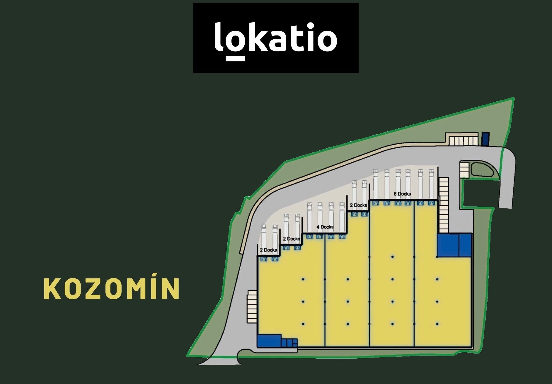 Pronájem sklad - Kozomín, 7 600 m²