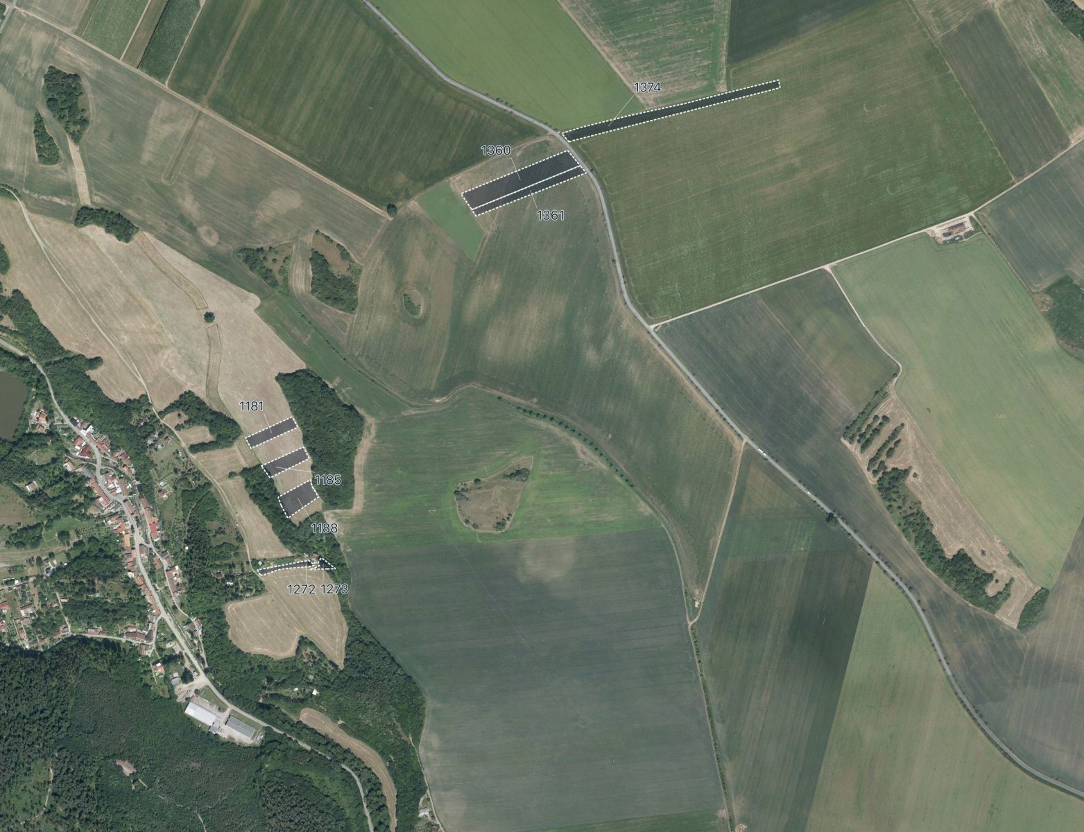 Zemědělské pozemky, Hamry, Plumlov