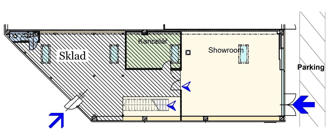 Pronájem sklad - Průmyslová, Praha, 275 m²