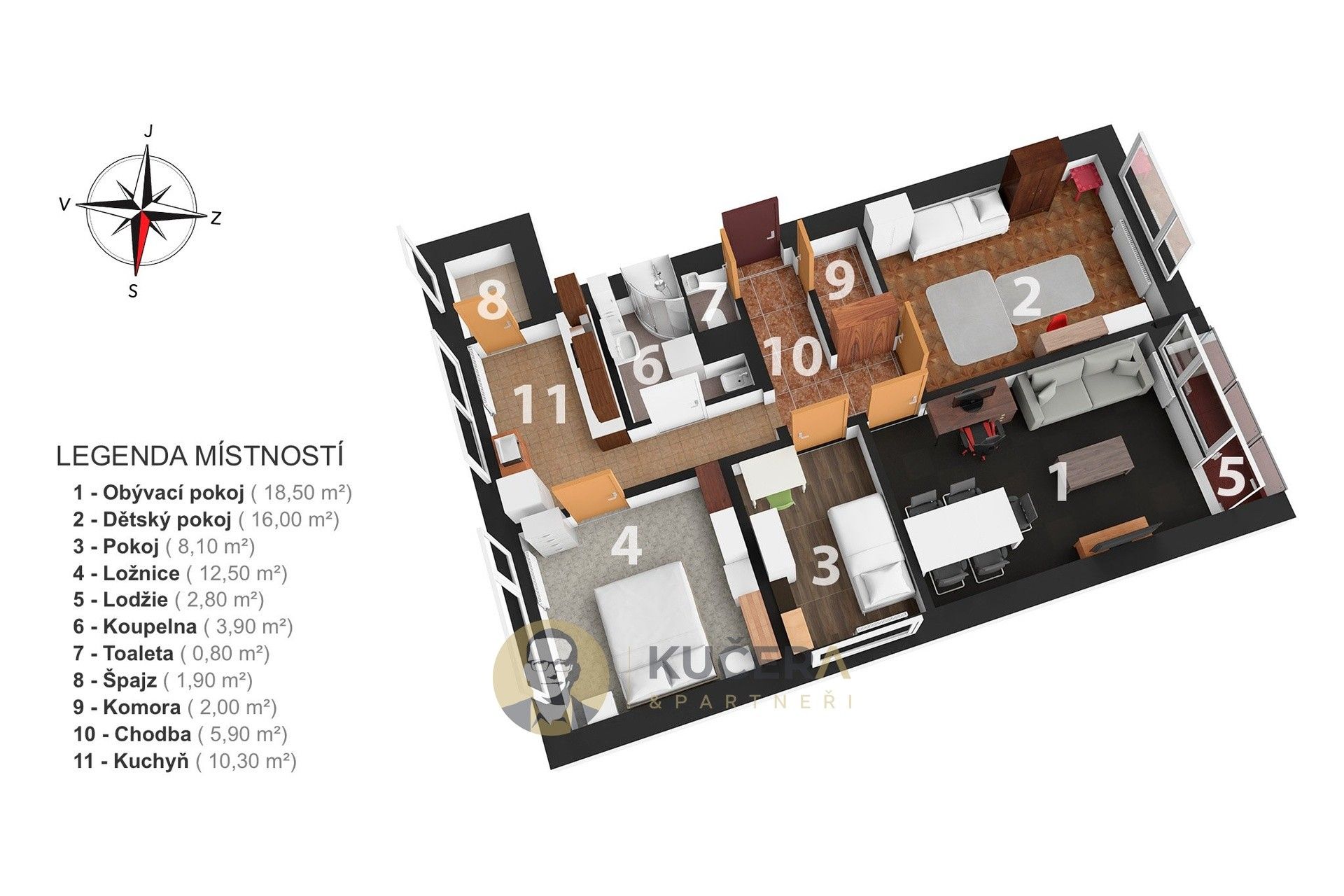 4+1, Lužická, Jablonec nad Nisou, 83 m²