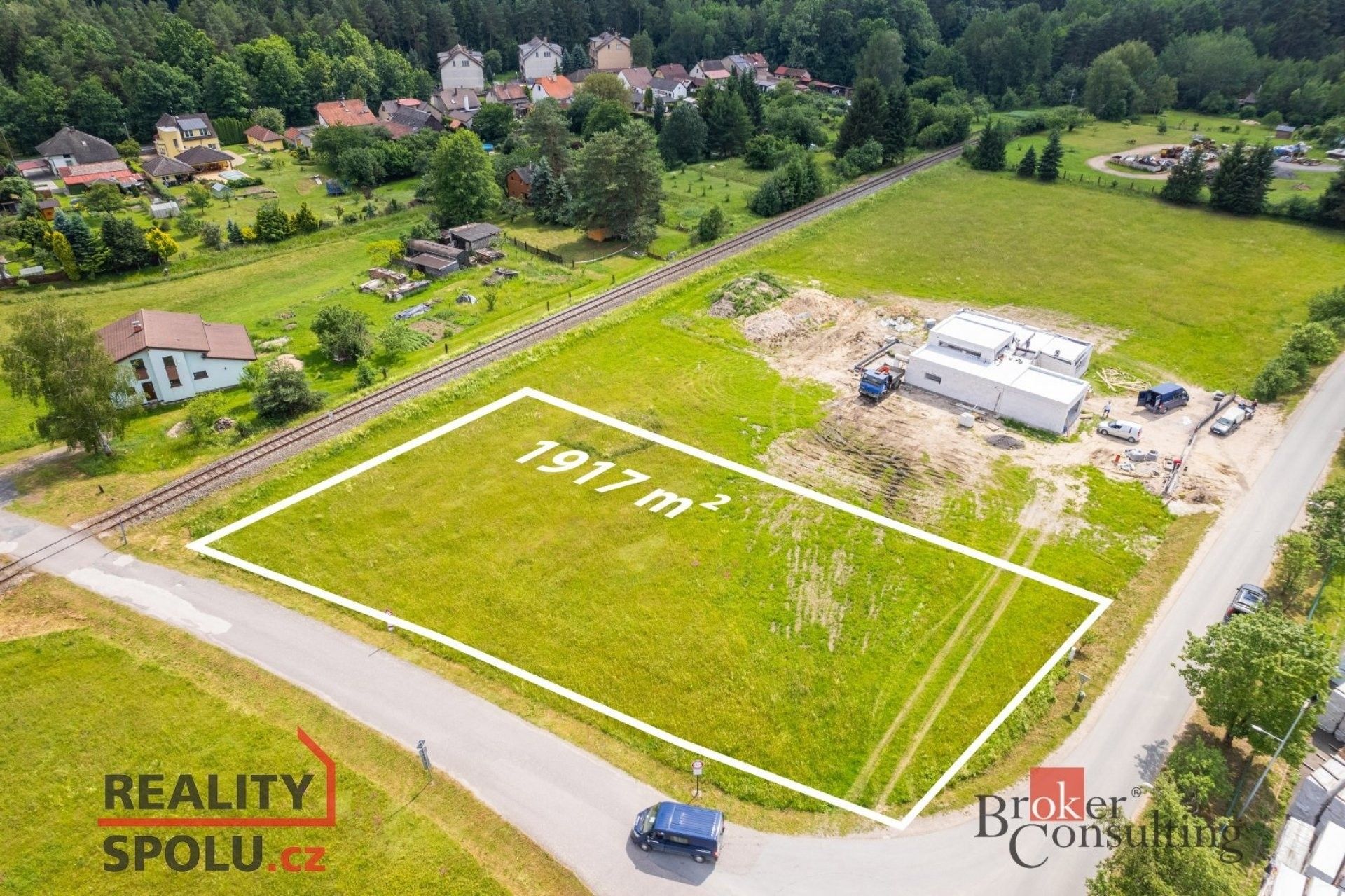 Pozemky pro bydlení, Borohrádek, 1 917 m²